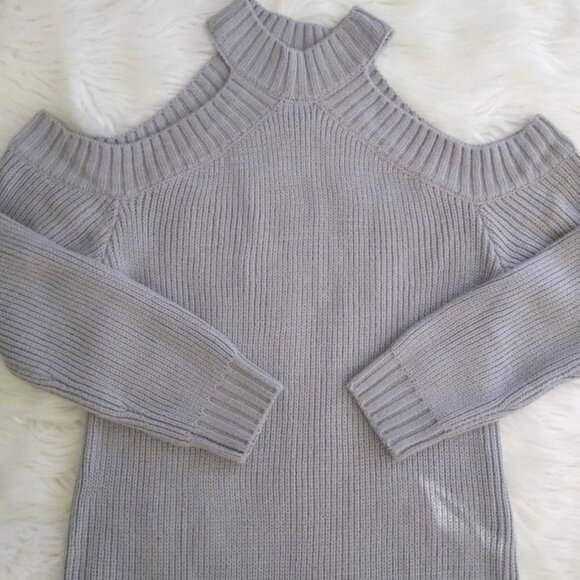 Tobi Cold Shoulder Half Thought Sweater Dress - Picture 10 of 15